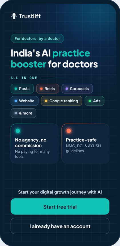 Trustlift app welcome screen